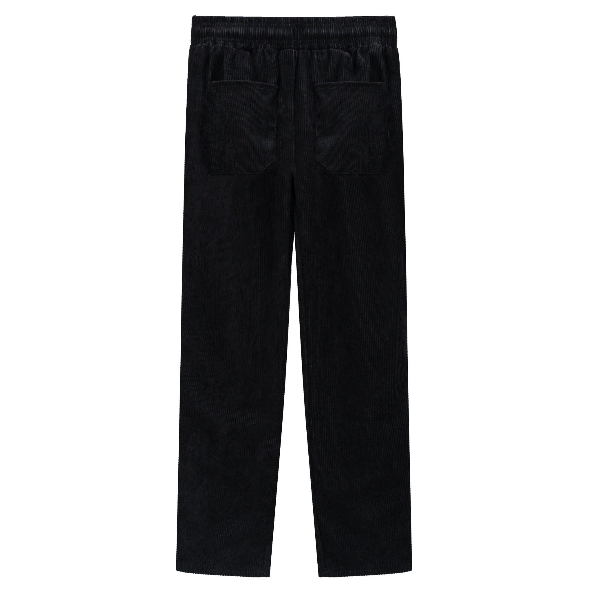  Quần Dài Logo Corduroy - Black 