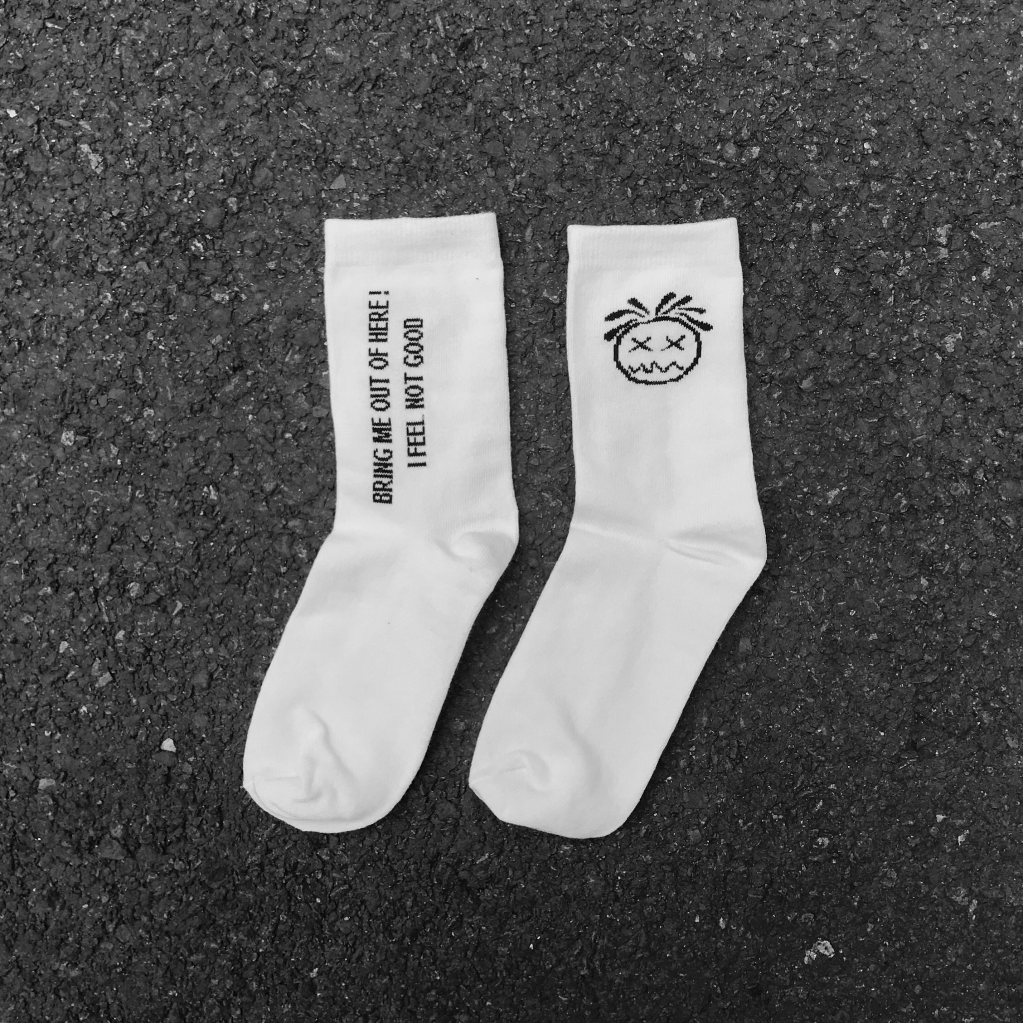 Deadface Socks - White