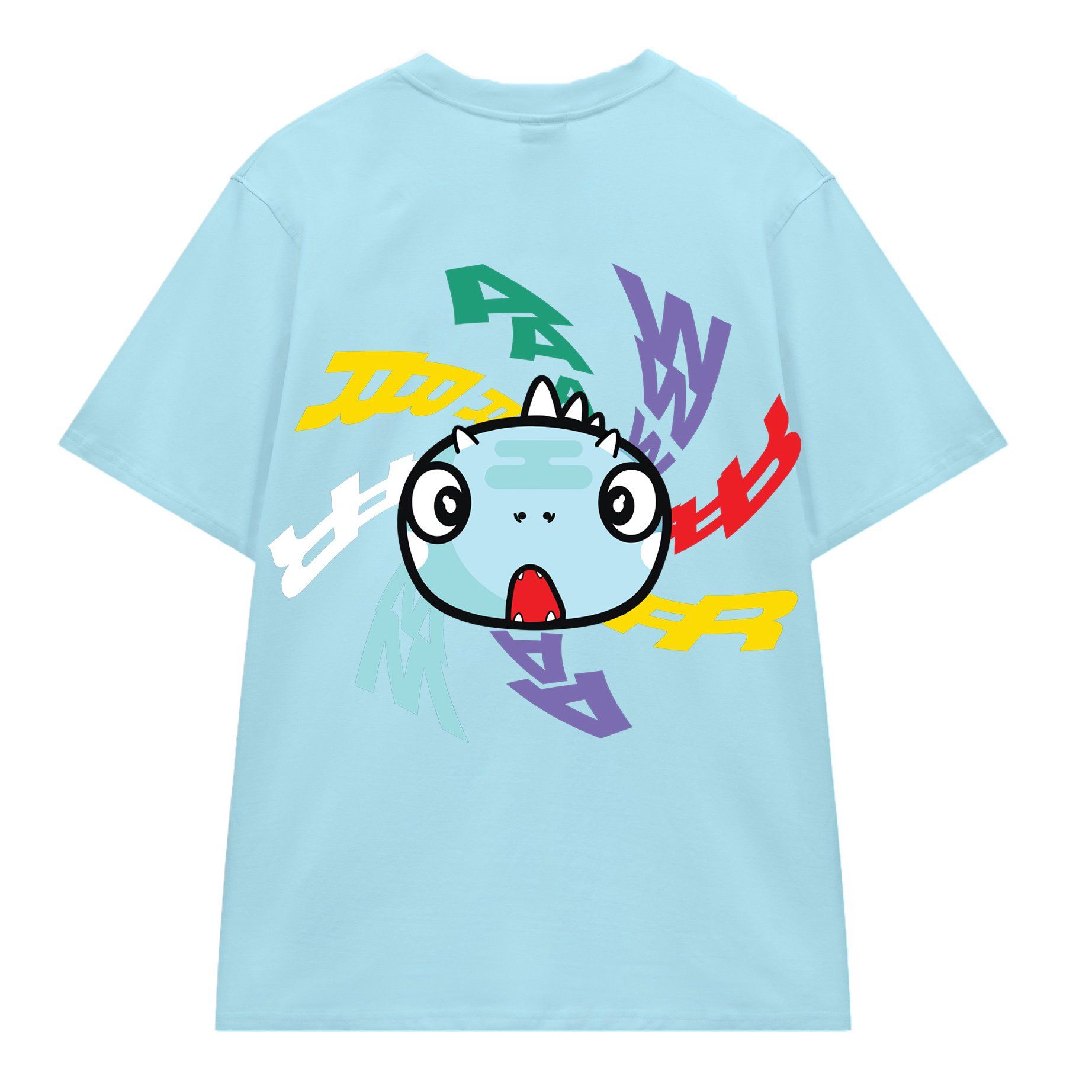  Áo Thun RAWR Circle Tshirt - Babyblue 