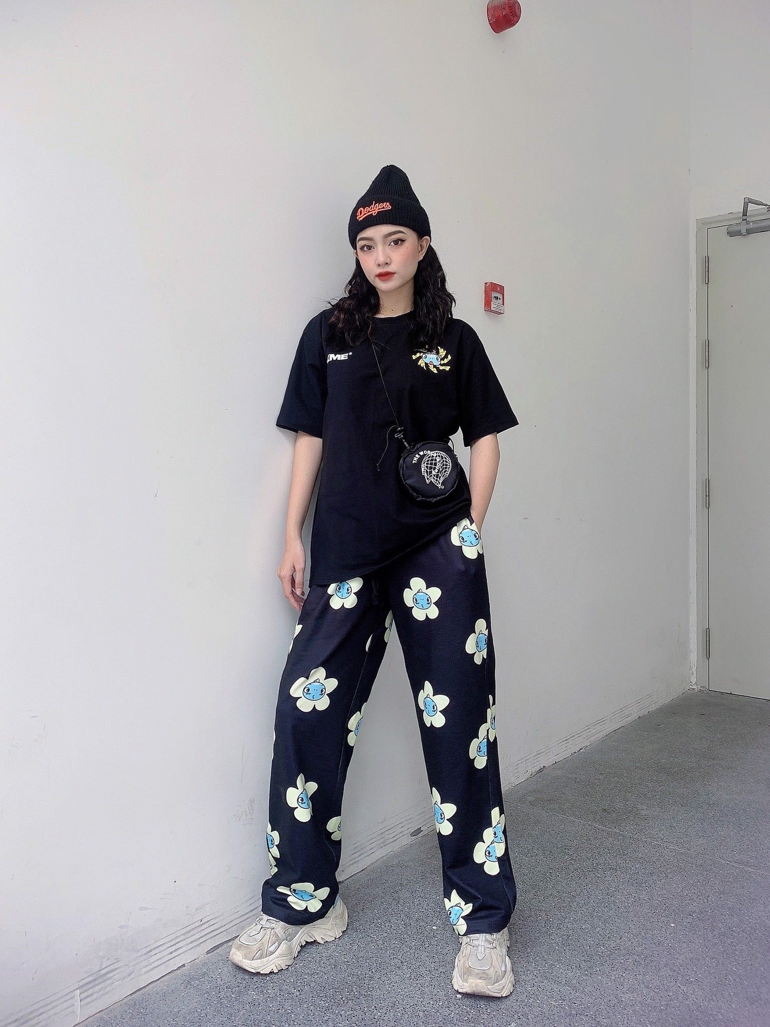 RAWR - Flower Long Pants - Black