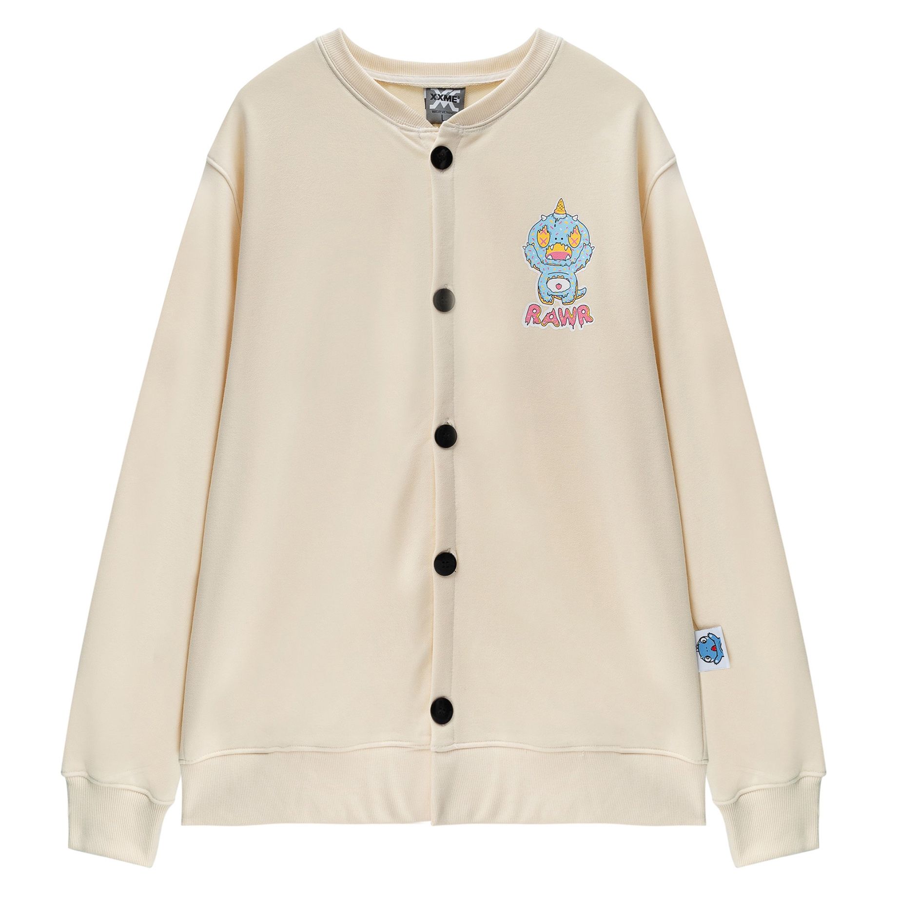  Áo Cardigan Donut Rawr - Beige 