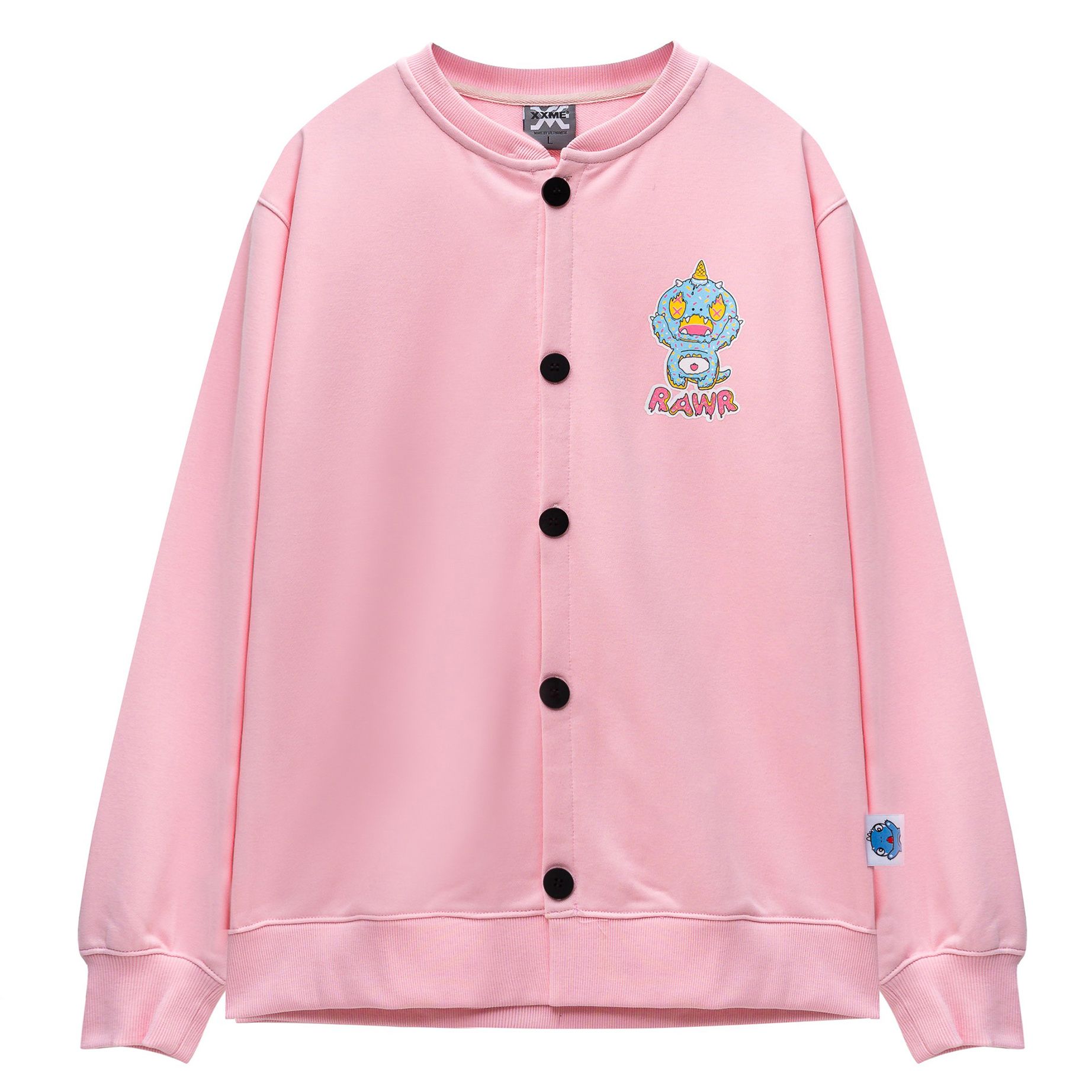 Áo Cardigan Donut Rawr - Pink