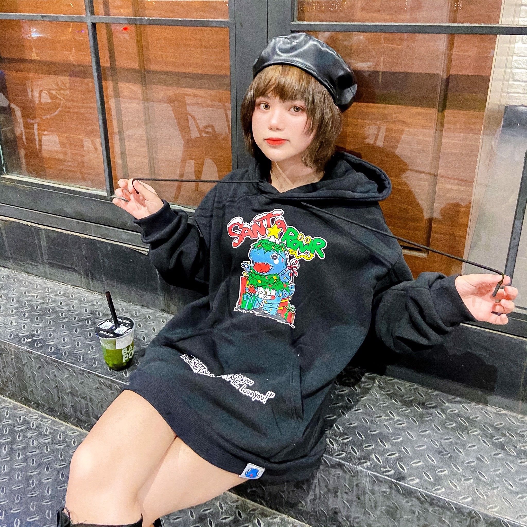 < Phiên bản giới hạn đặc biệt > RAWR Xmas Hoodie - Black