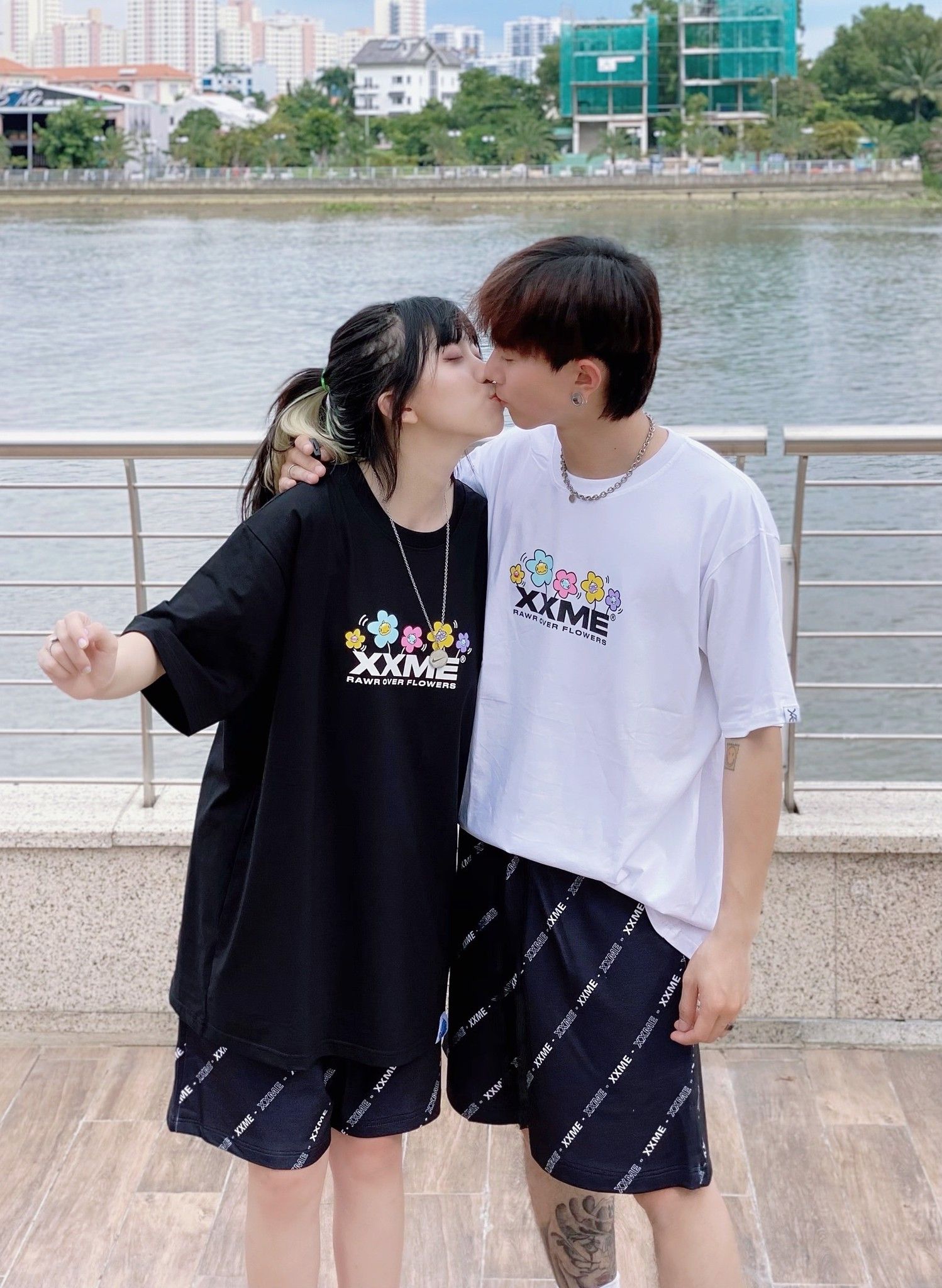 Quần Ngắn Logo XXME Shorts - Black