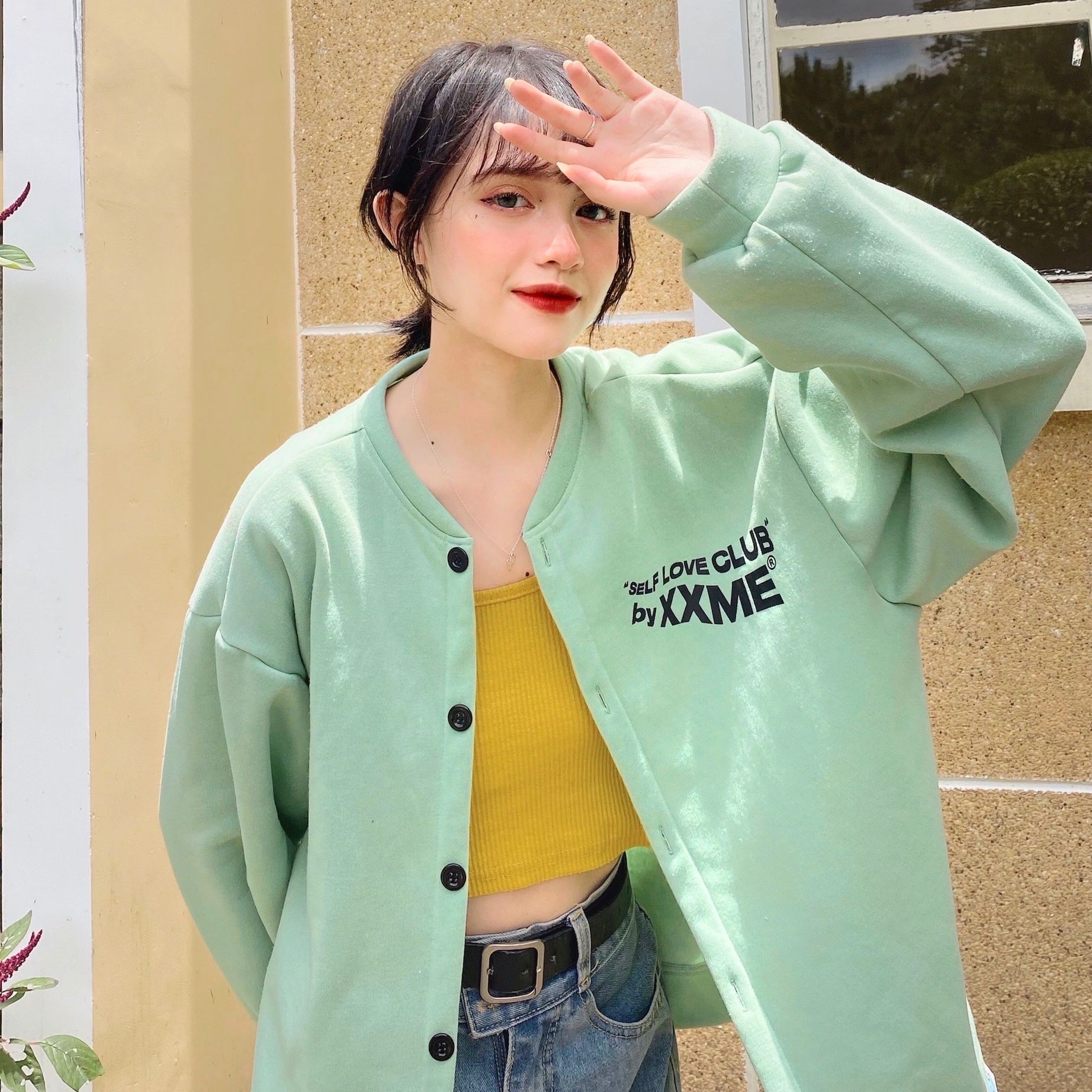  Áo Khoác SLC Cardigan - Green 