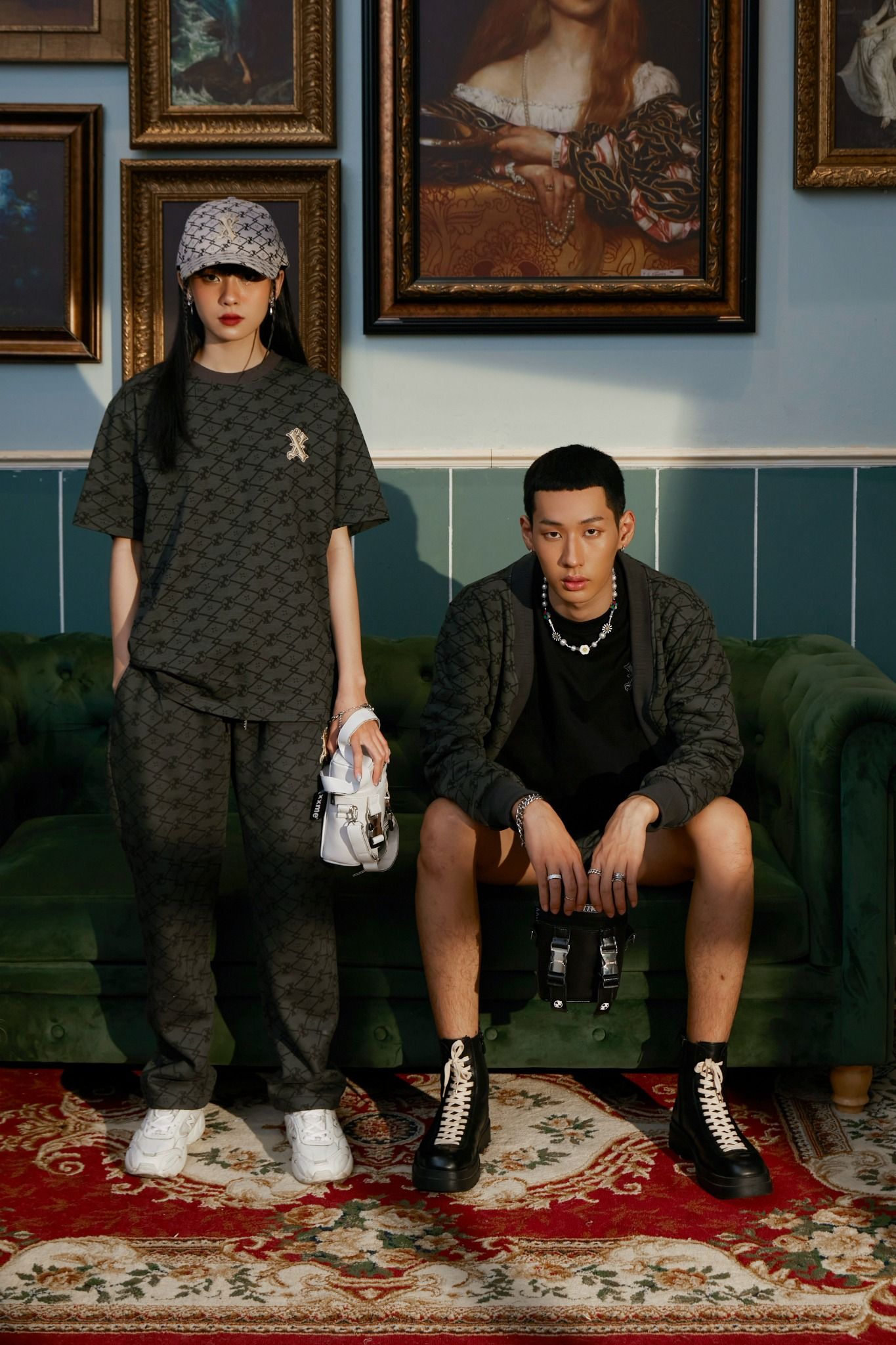 Áo Thun X2 Monogram - Gray