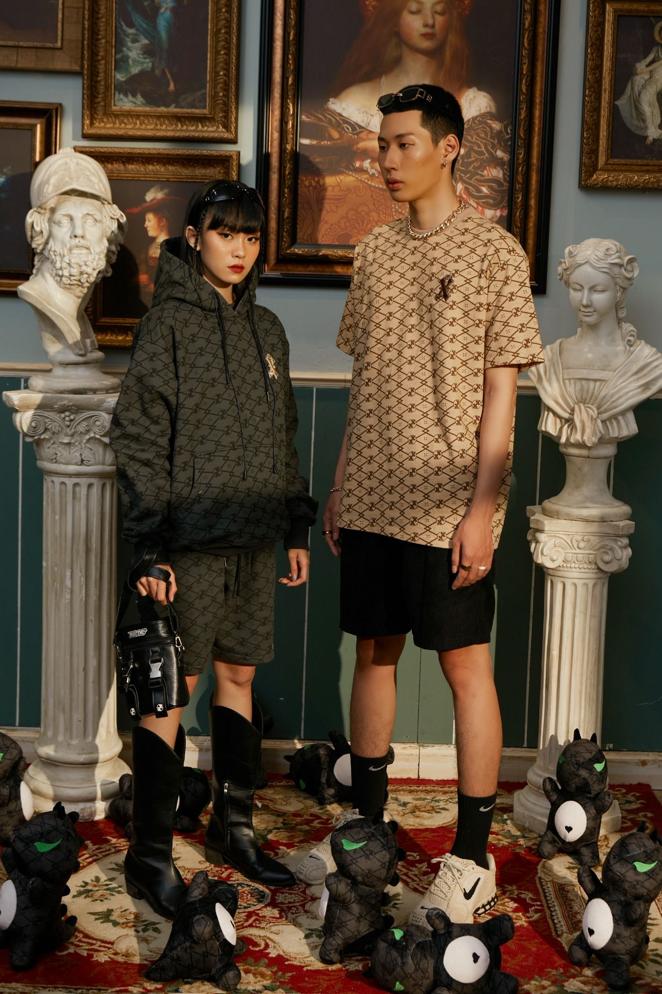 Quần Ngắn X2 Monogram - Gray