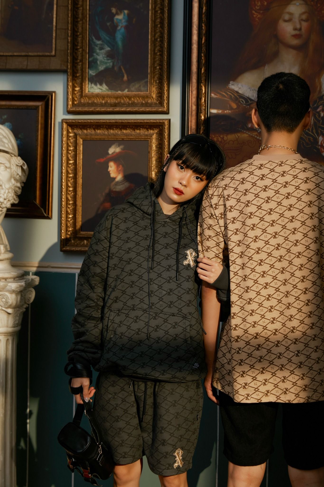 Quần Ngắn X2 Monogram - Gray