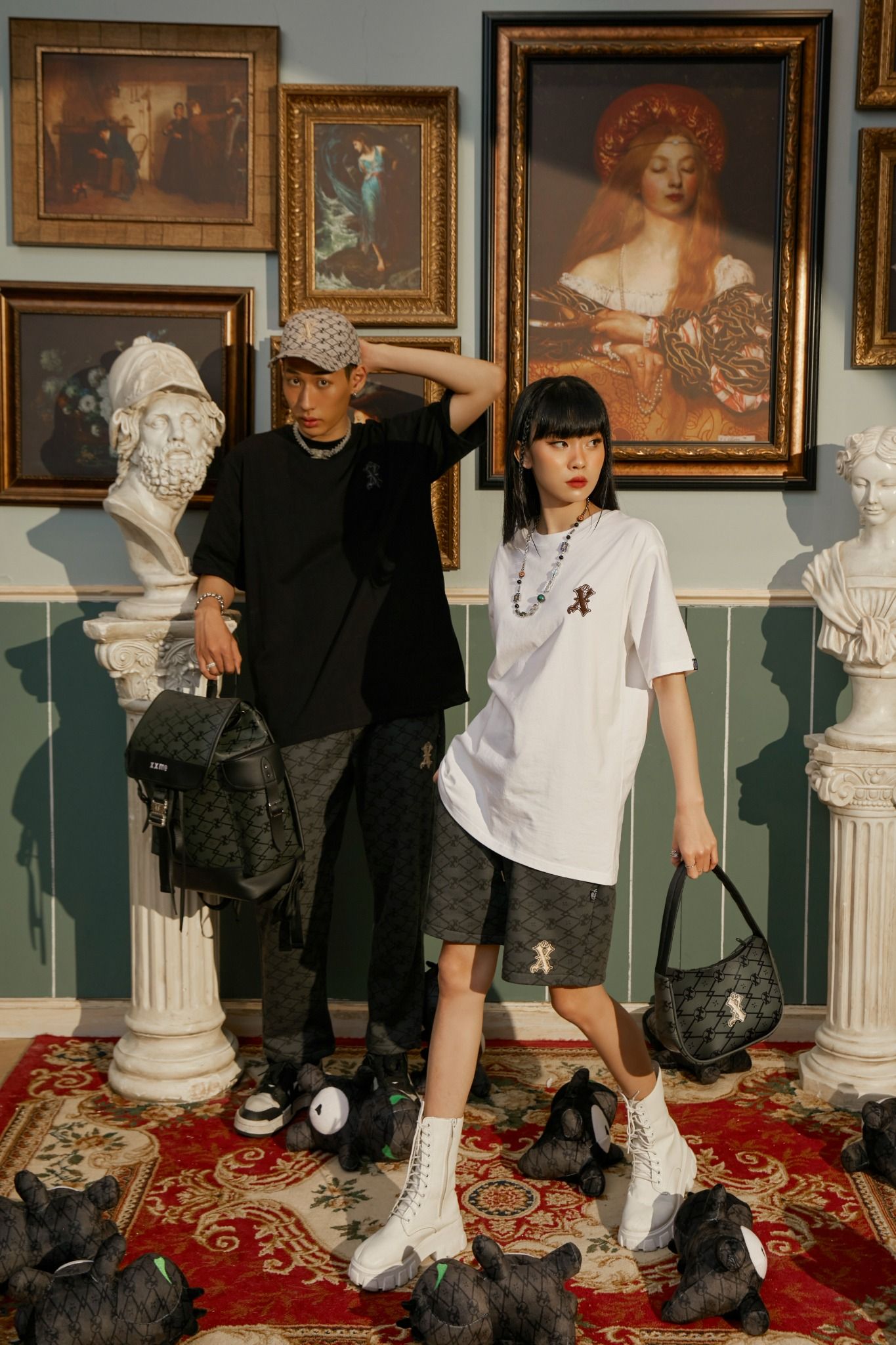 Quần Ngắn X2 Monogram - Gray