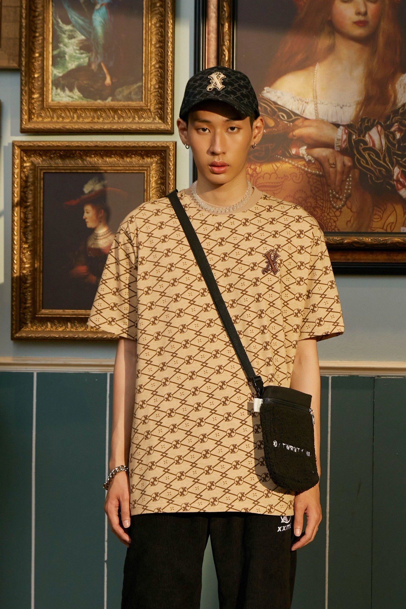 Áo Thun X2 Monogram - Beige