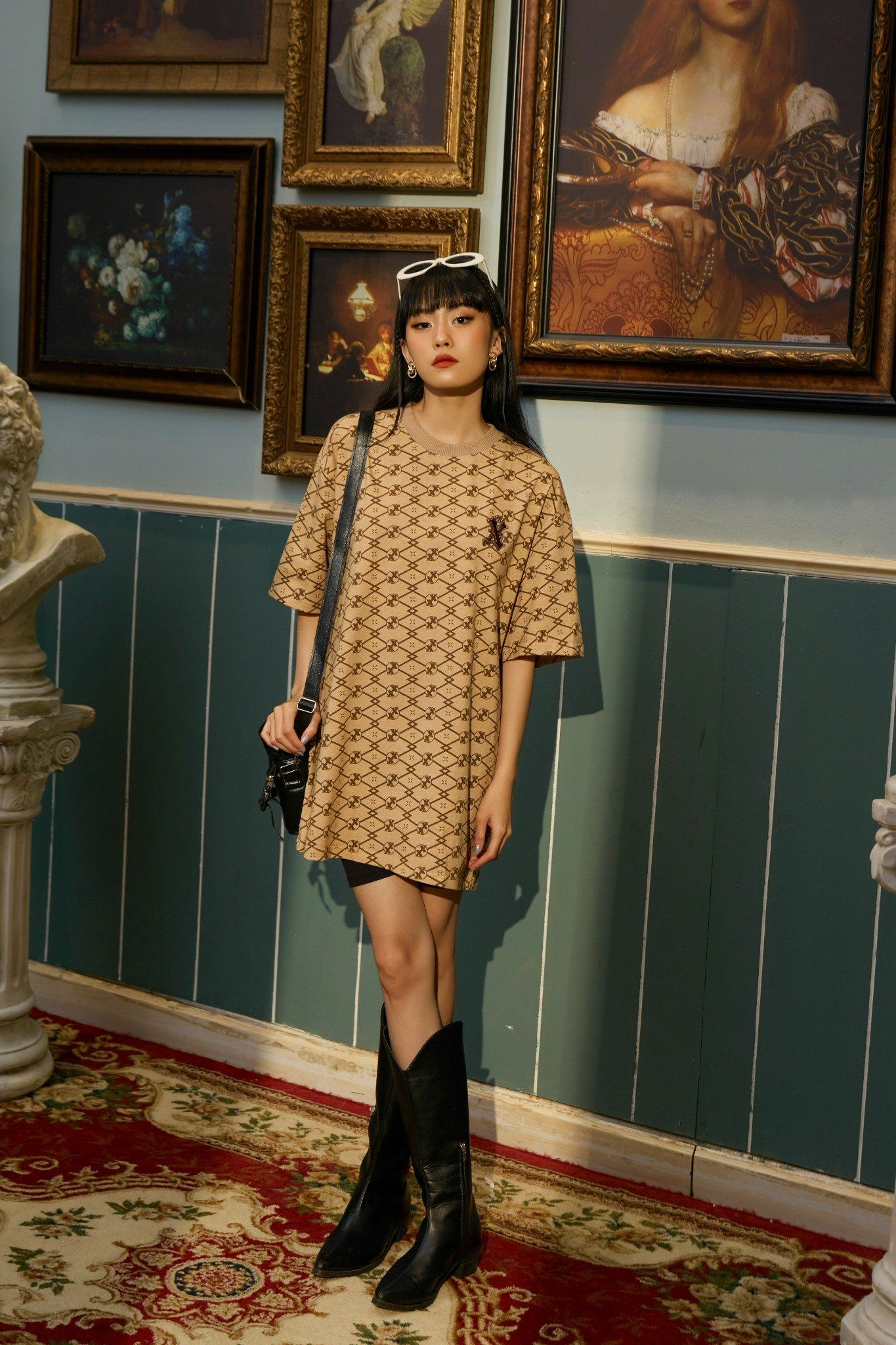 Áo Thun X2 Monogram - Beige