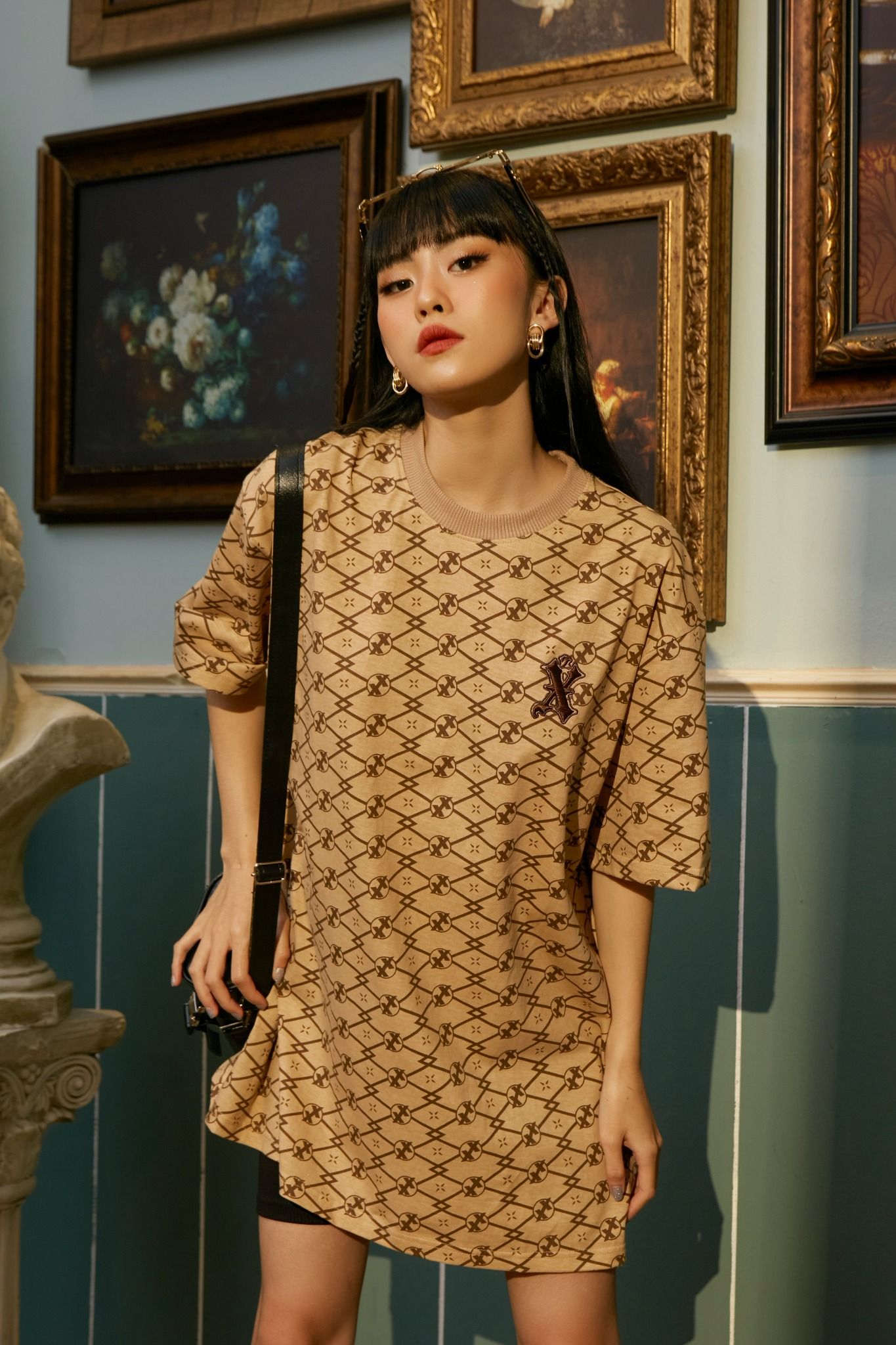 Áo Thun X2 Monogram - Beige