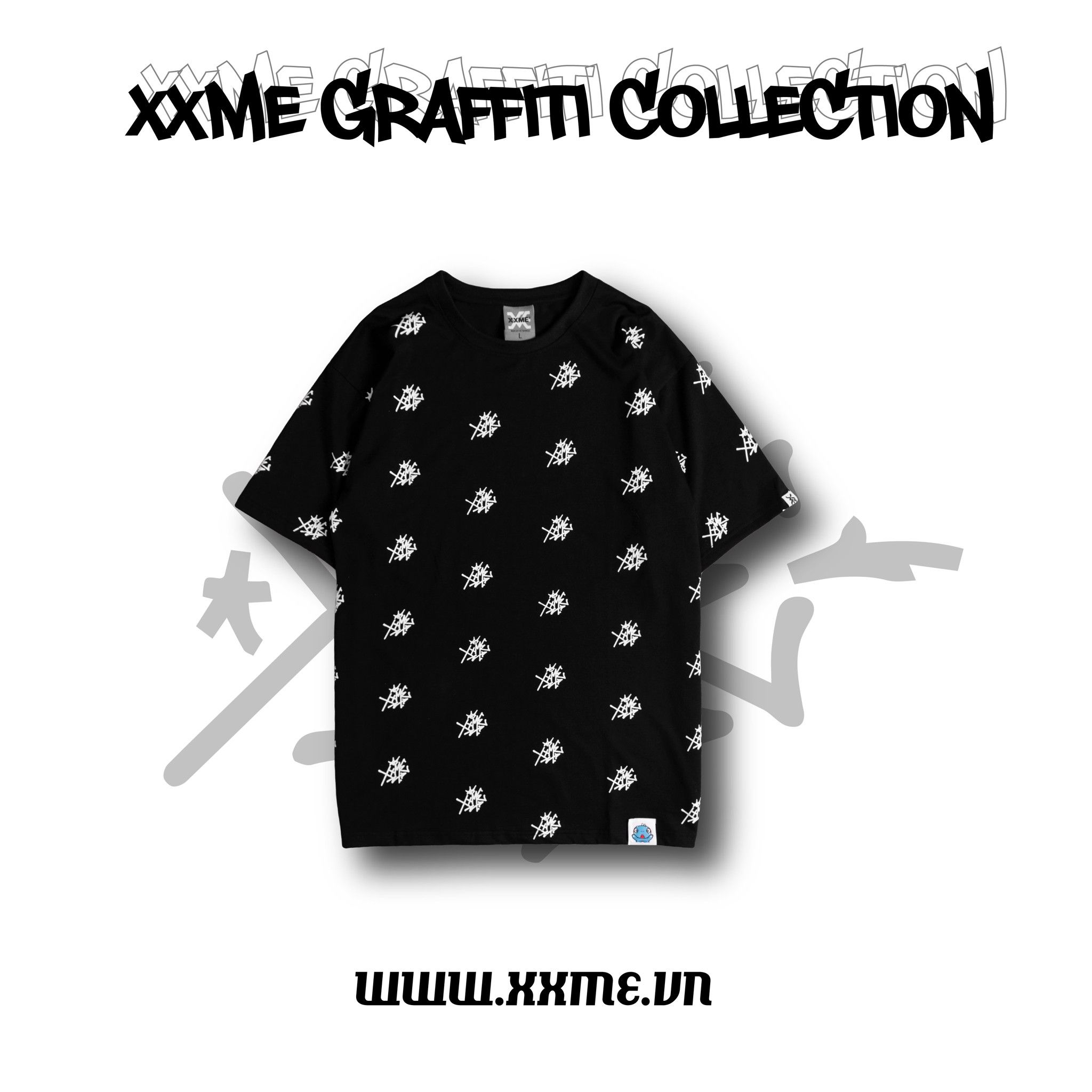 Icon Pattern Tee - Black