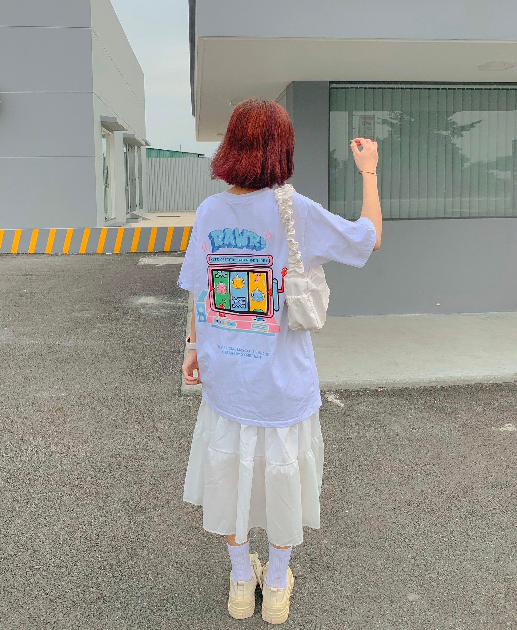 Áo Thun RAWR Lucky Coin Tshirt - White