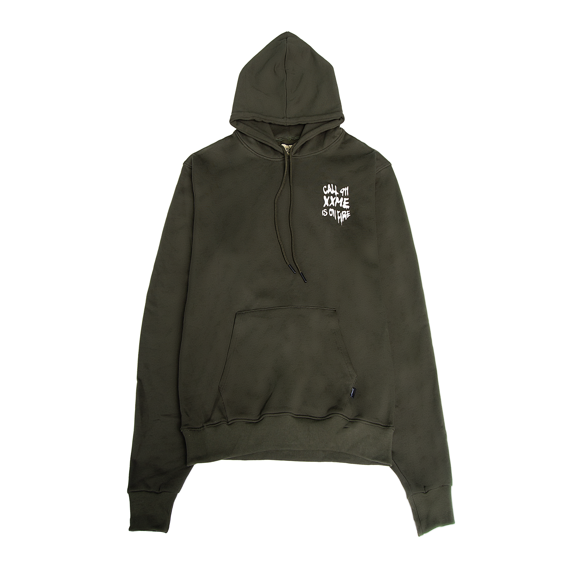  Áo Hoodie XXME On Fire - Olive 