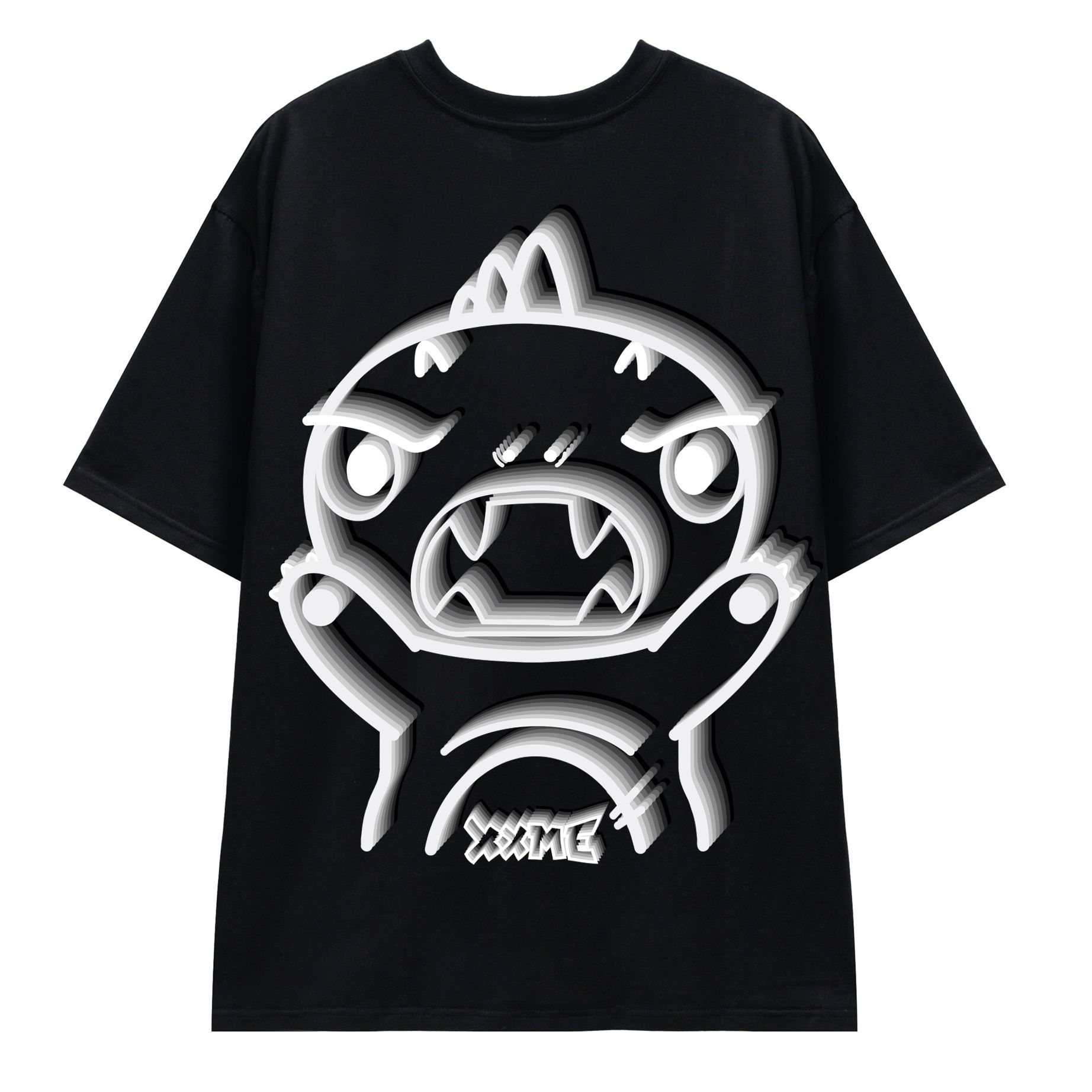  Áo Thun Rawr Illusion Tshirt - Black 