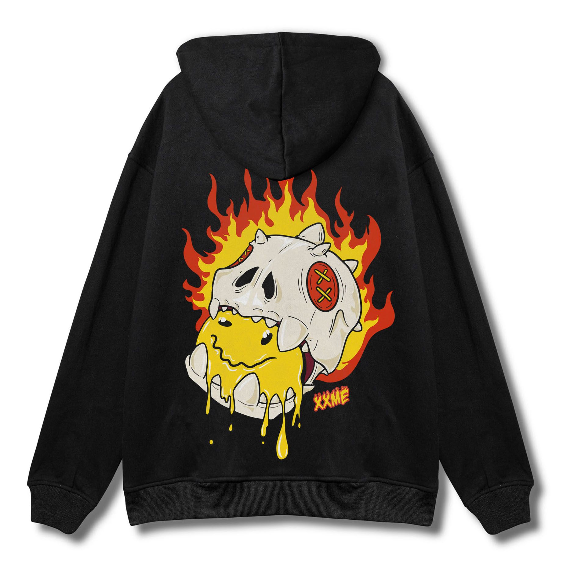  Áo Khoác X-RAY RAWR Smile Hoodie - Black 