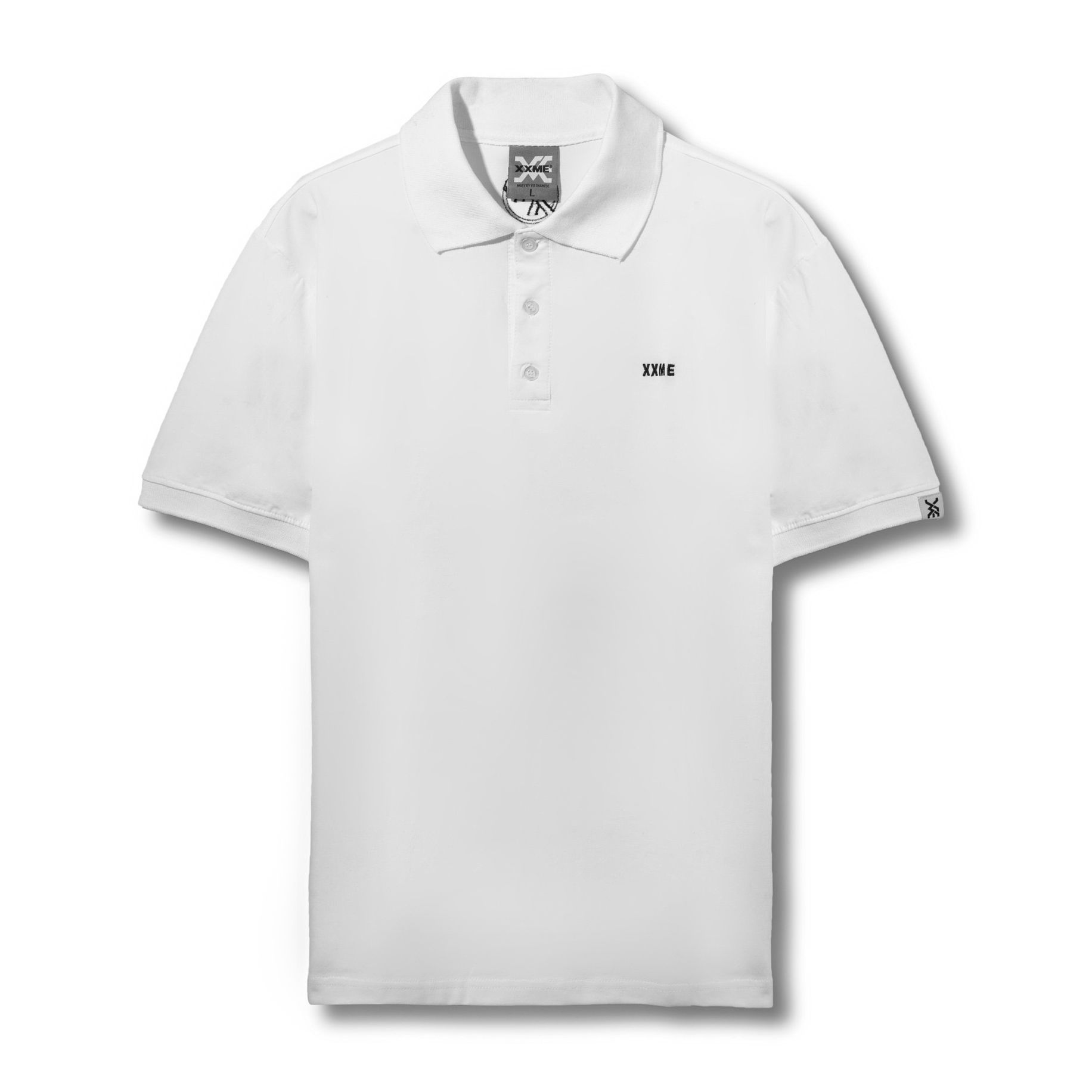 Áo Thun Cổ Trụ XXME - White