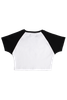  Áo Raglan Croptop XXME Bae - White 