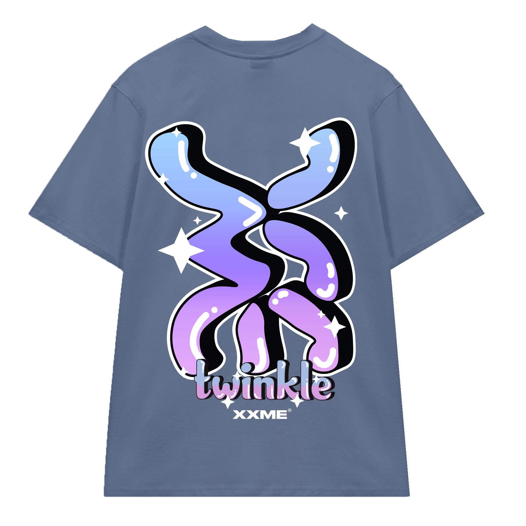  Áo Thun Big Logo Twinkle Tshirt - Steel 