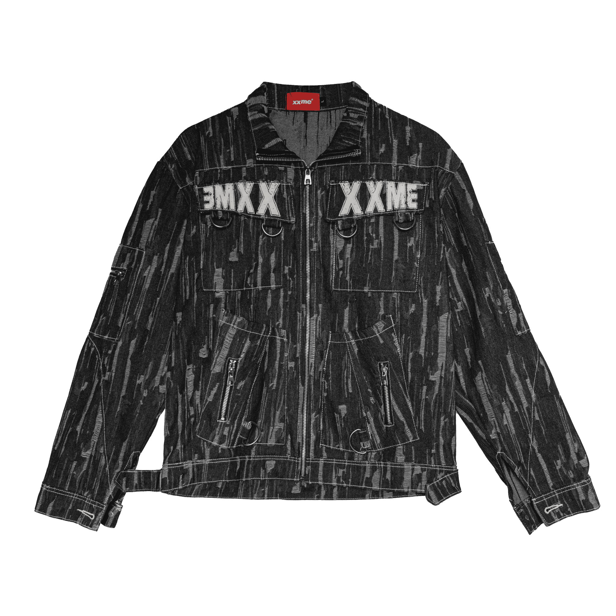 Áo Khoác XXME Glitch Jacket Denim - Black