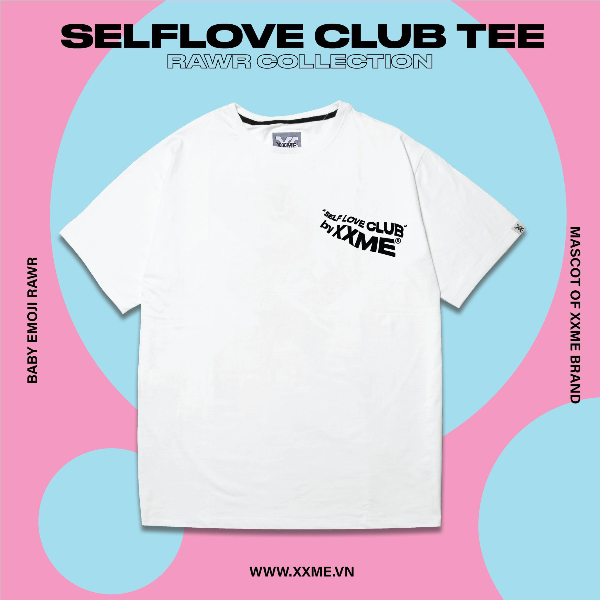  Áo Thun RAWR Self Love Club Tshirt - White 