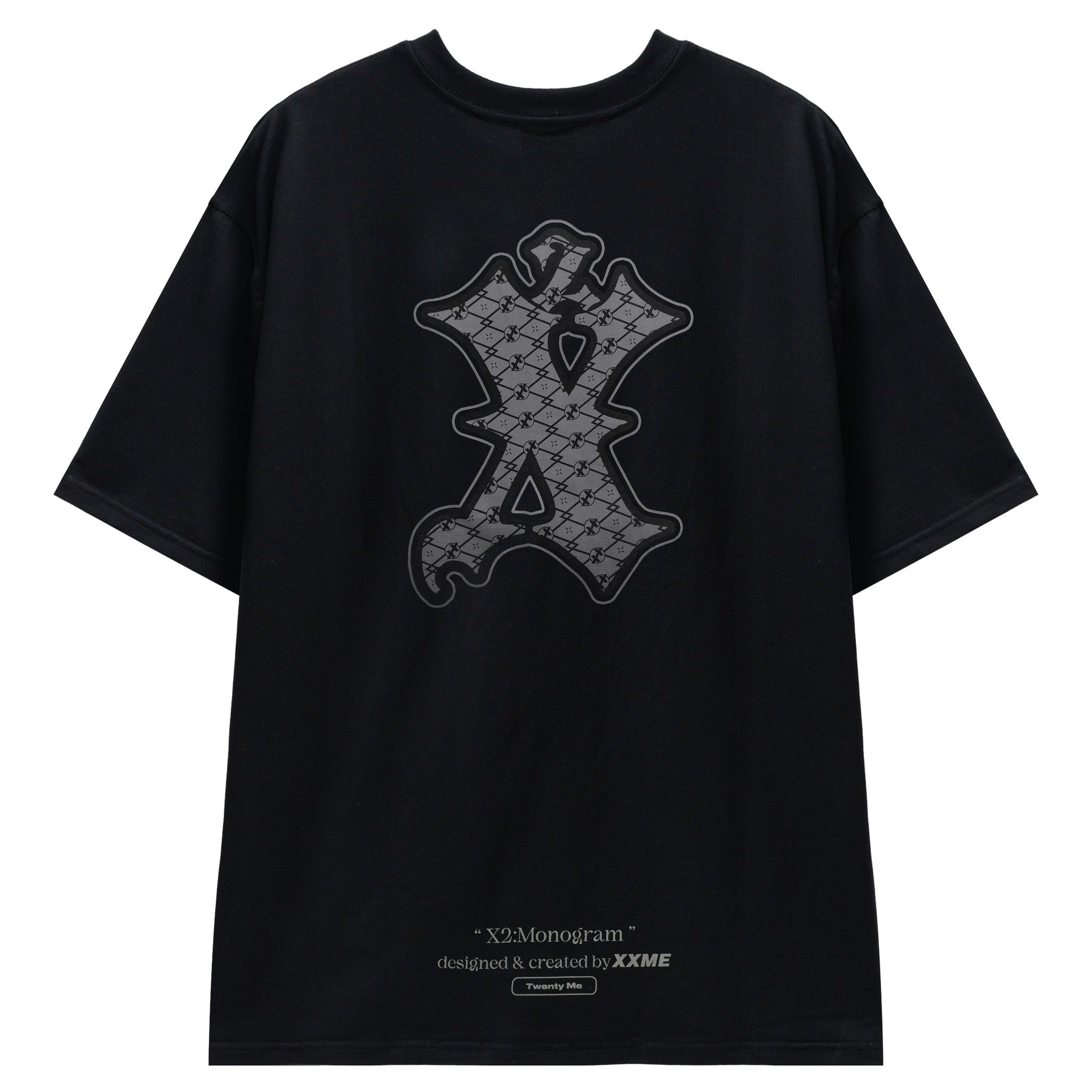  Áo Thun X2 Logo Monogram - Black 