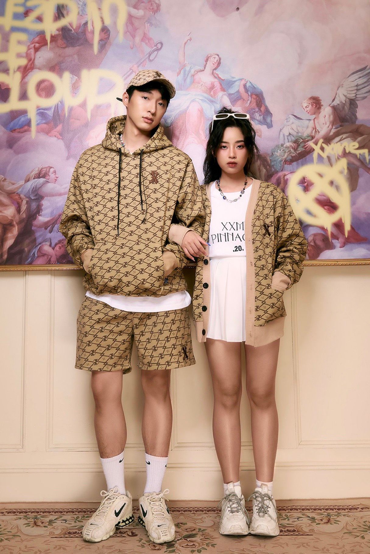 Quần Ngắn X2 Monogram - Beige