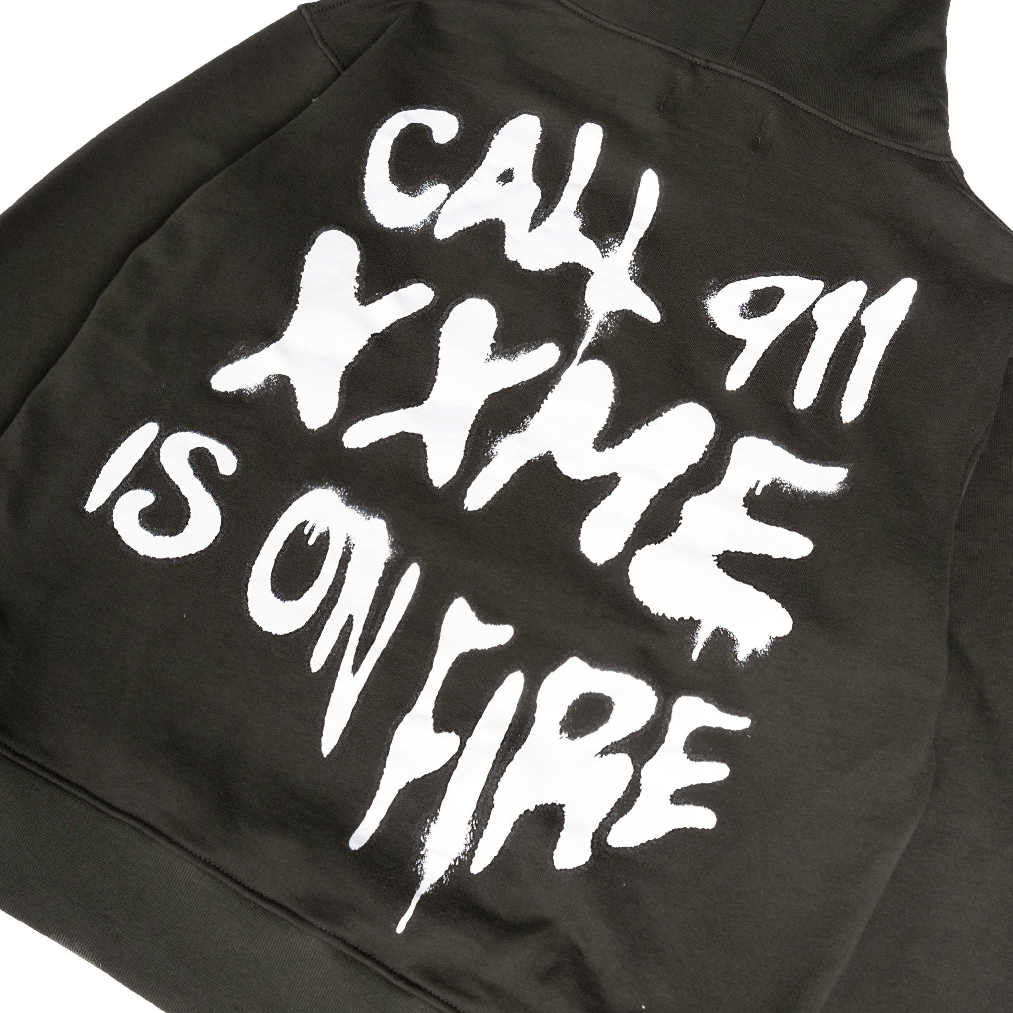 Áo Hoodie XXME On Fire - Olive
