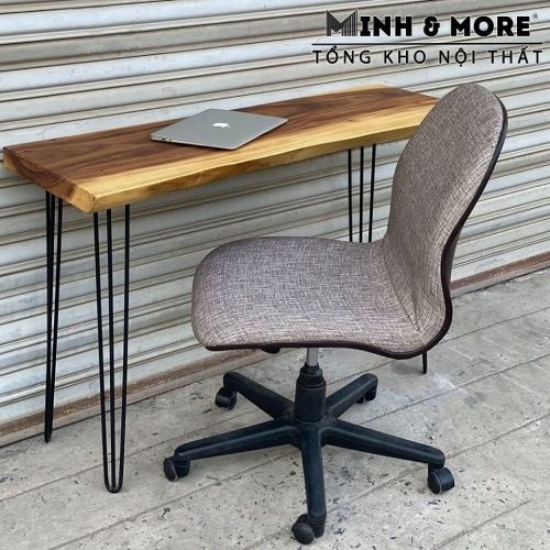 Bàn làm việc gỗ me tây nguyên khối tự nhiên