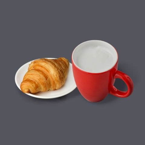  Vạn vân nóng + croissant 