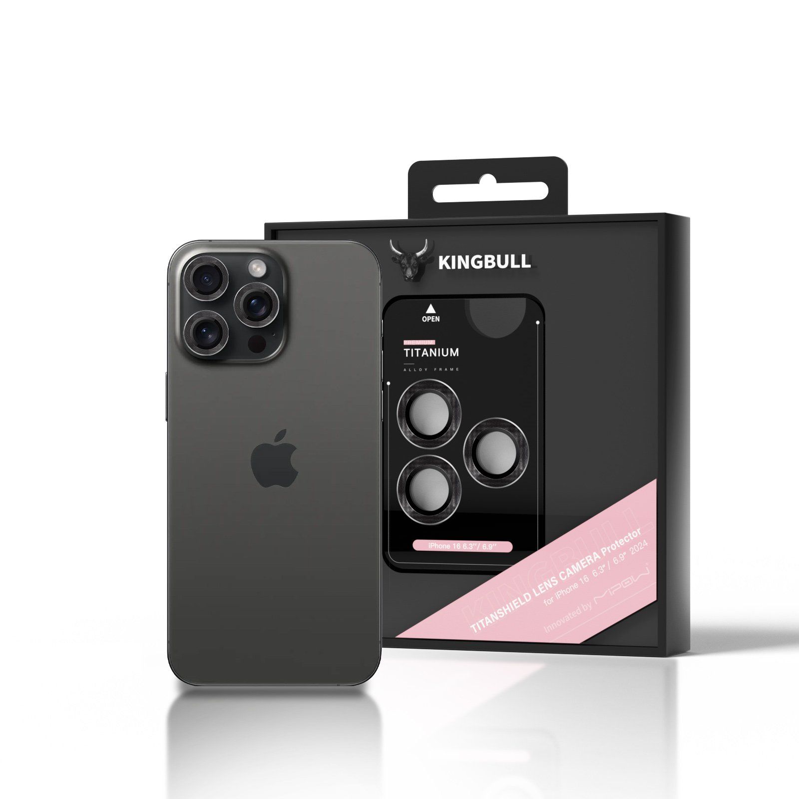 Dán cường lực Mipow Kingbull Lens Camera Protector For Iphone 6.3/6.9 inch 2024 (BJ16B)