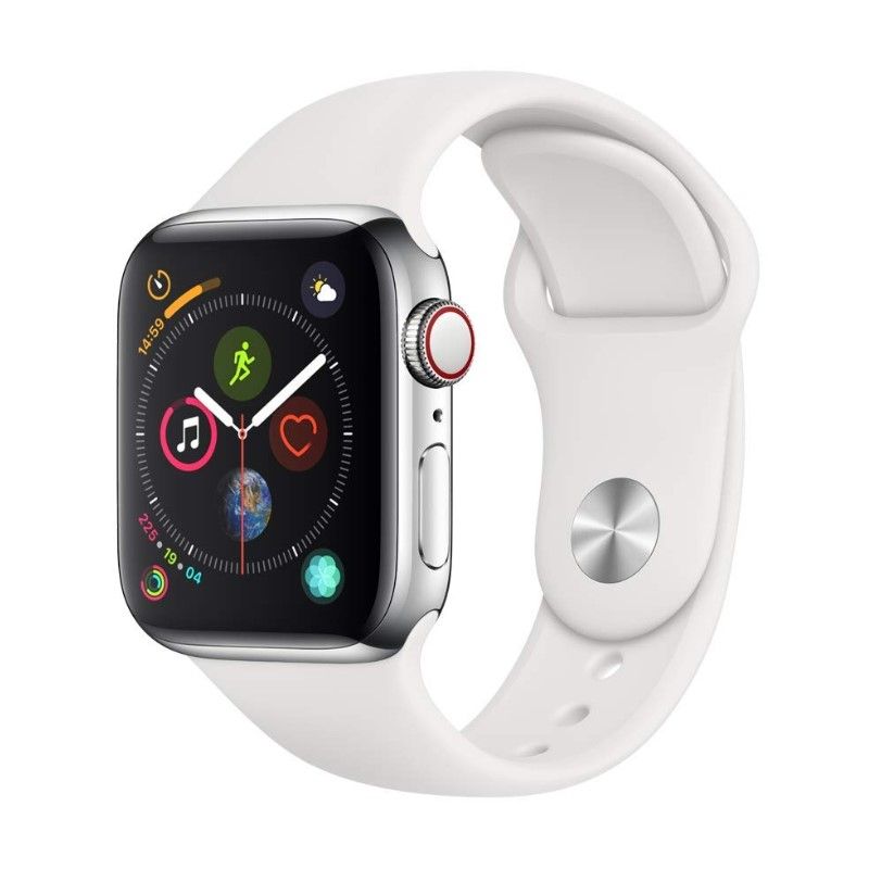 Đồng Hồ Apple Watch Series 4 GPS Cellular 40mm Viền Thép Dây Thể Thao - Hàng Apple8