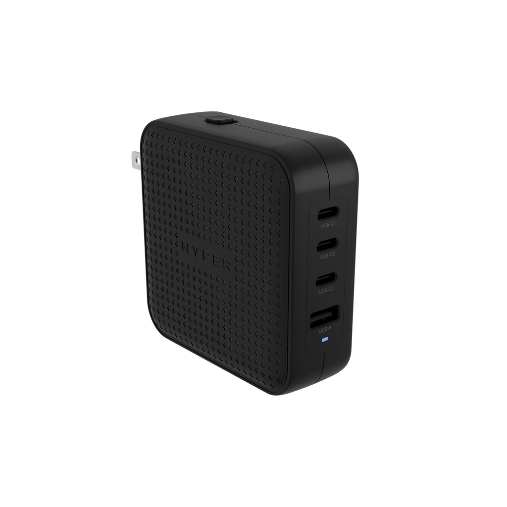 Sạc Đa Năng Hyperjuice 100w Usb-C Gan Travel Charger Nhiệt Mát 22% (Gồm Bộ Chuyển Đổi Uk/Eu/Au Và C8 Adapter Nối Dài) – (HJ1002(BK/WH)WWGL)