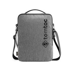 TÚI ĐEO CHÉO TOMTOC (USA) URBAN SHOULDER BAGS FOR ULTRABOOK 15″ GRAY (H14-E02G)