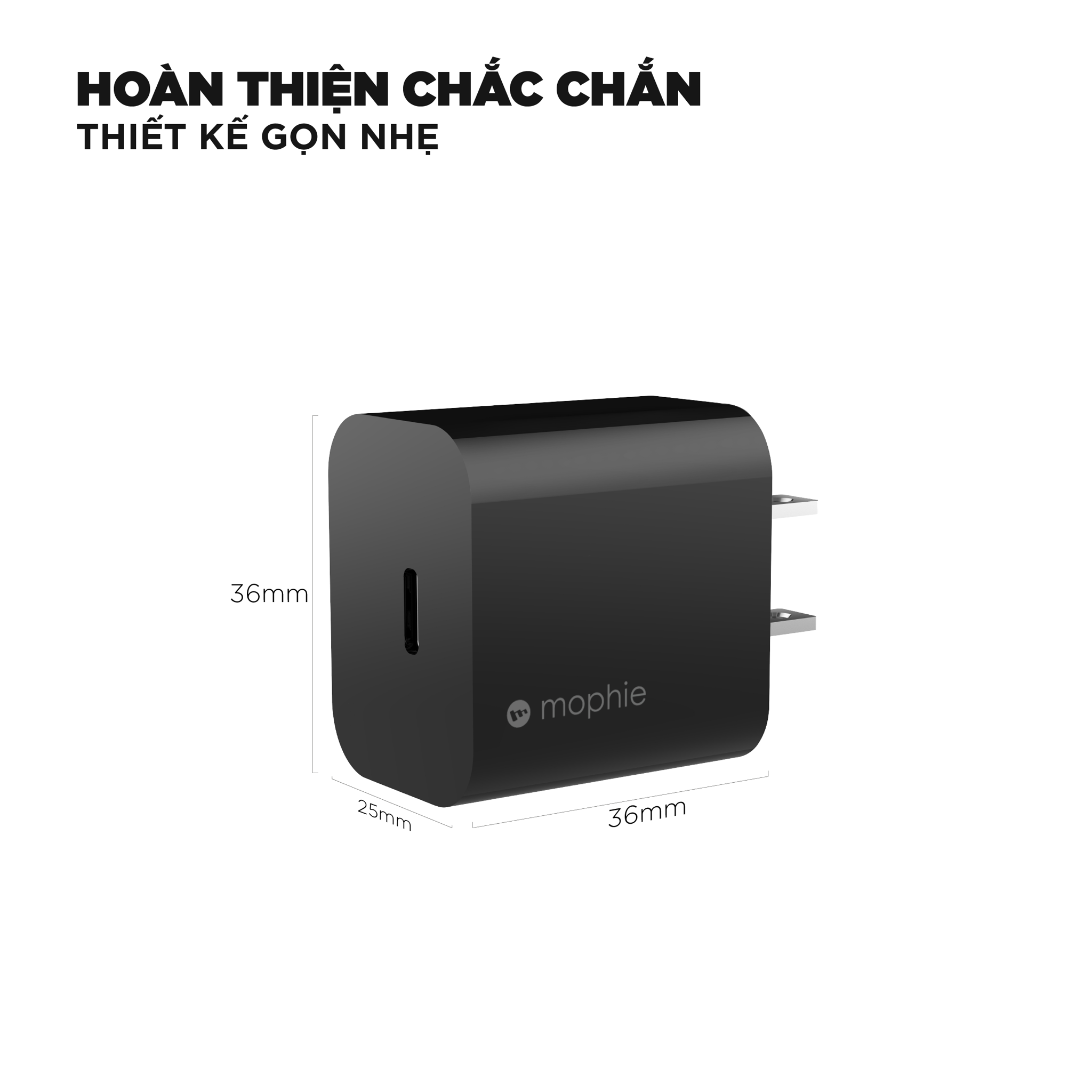 Sạc Mophie Power Delivery 18W 1 USB-C