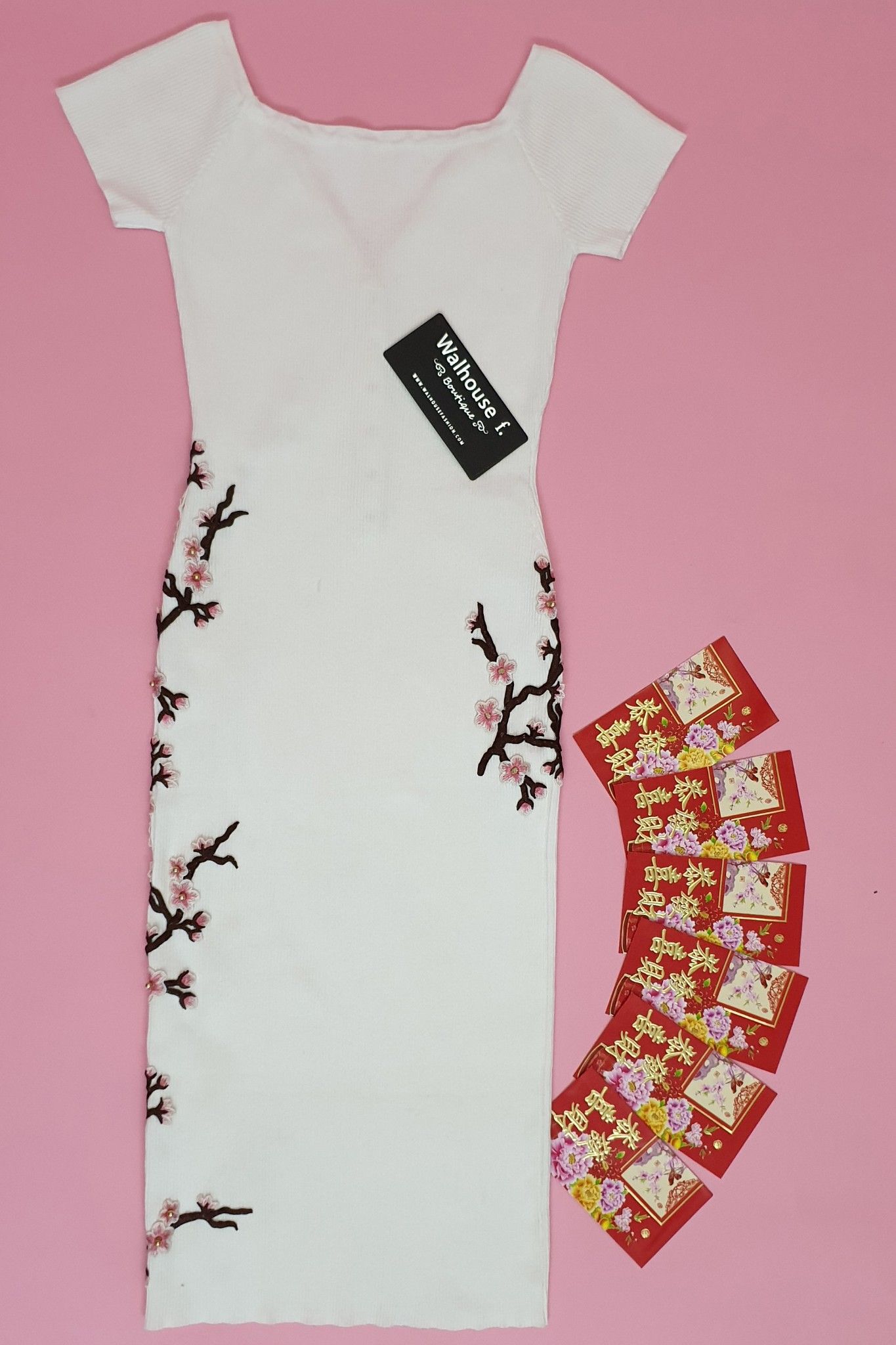 Ume white dress D41J