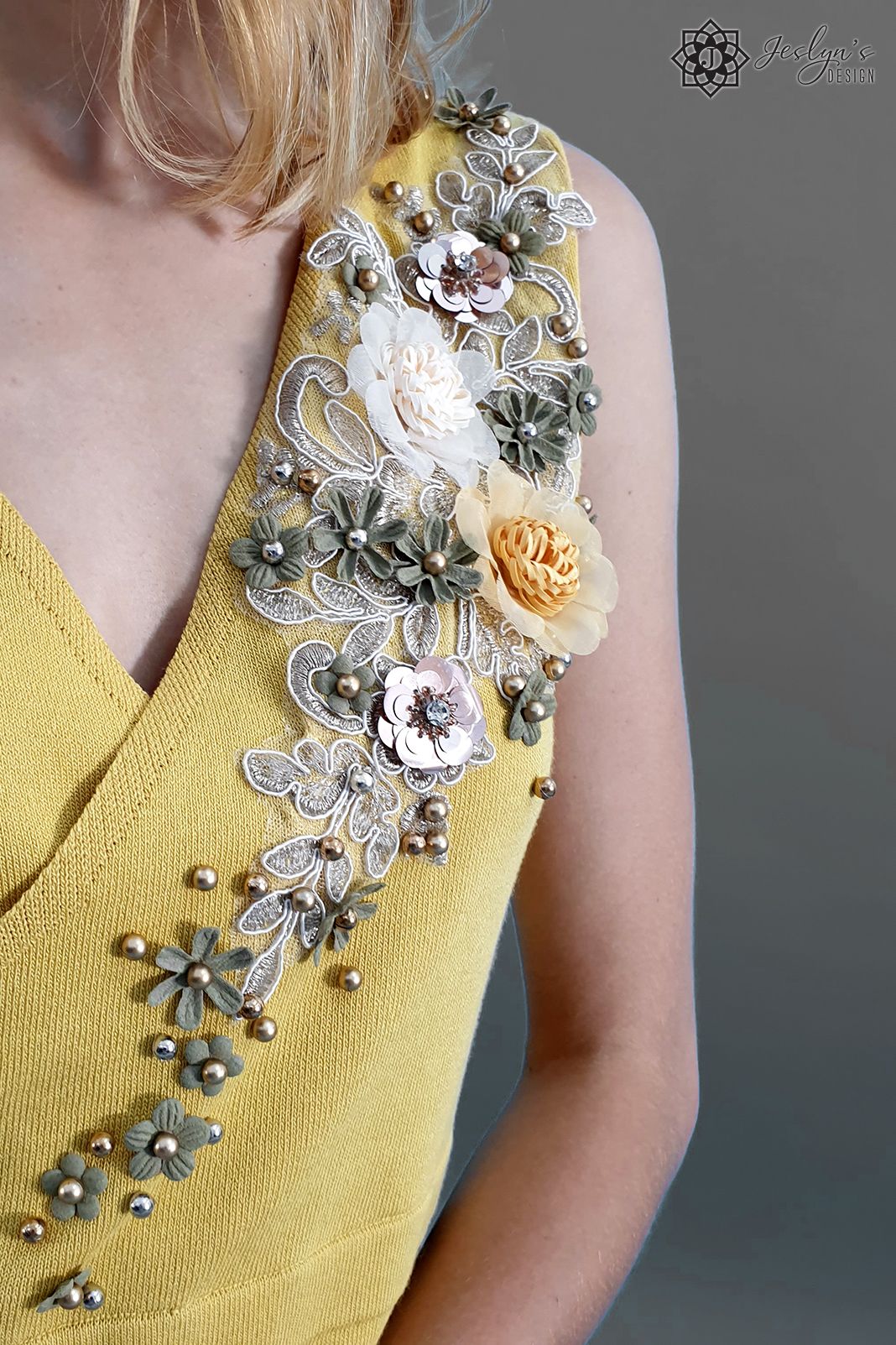 Flora yellow dress D105J