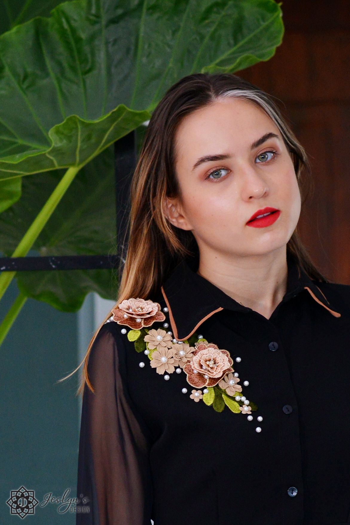 Lisianthus black dress D255J