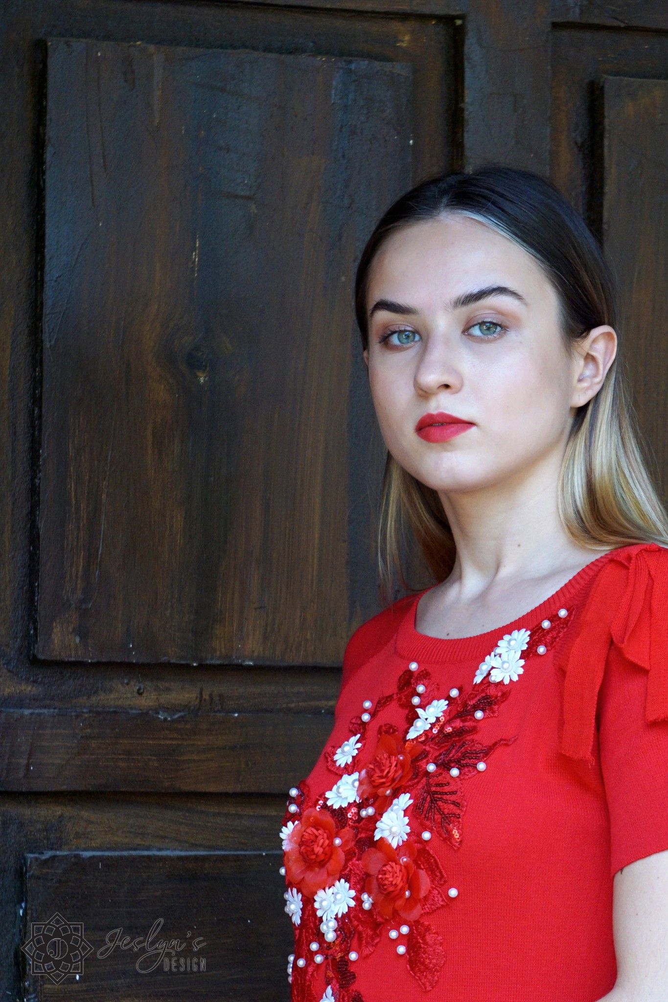 Daisy red dress D257J