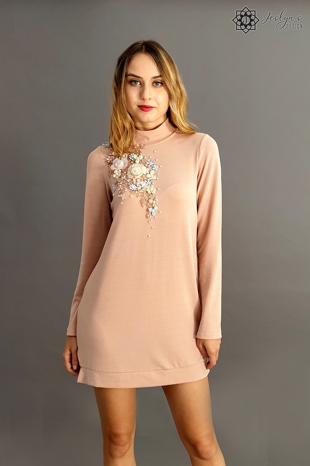 Daisy pink dress D44J