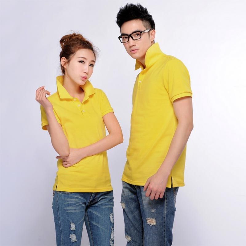 Áo thun Polo nam màu vàng