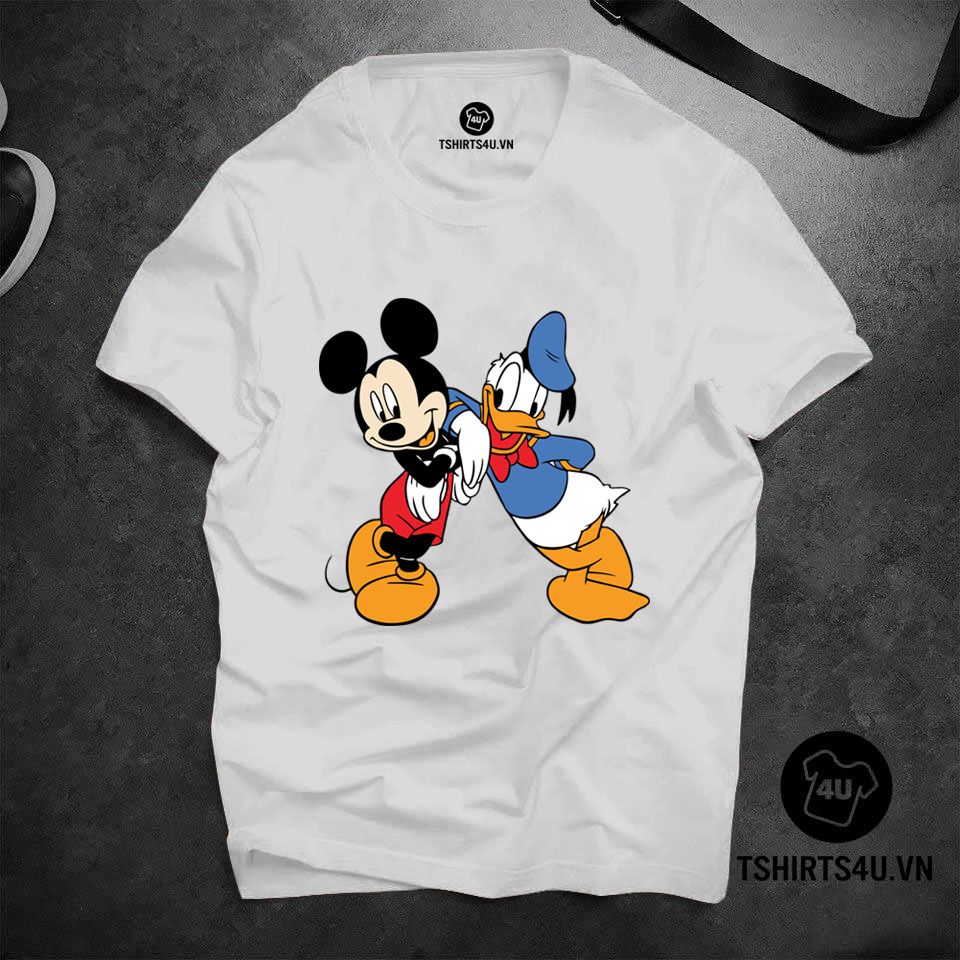 Áo thun in hình Donal & Mickey 02