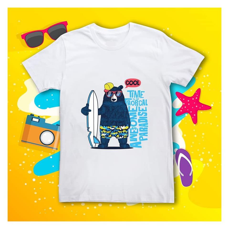 áo đi biển Gấu Cool
