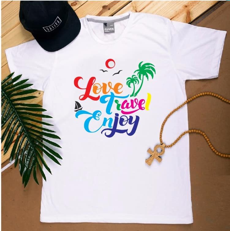 áo đi biển I Love Travel Enjoy 2