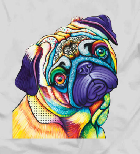 Áo Thun Cotton 100% In Hình Dog 7 Màu