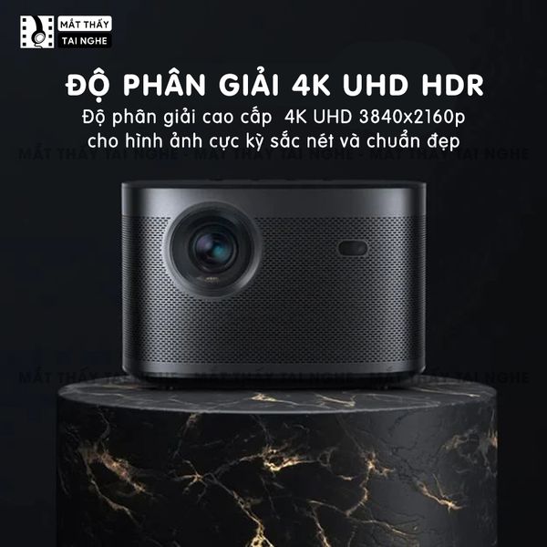 XGIMI Horizon Pro - Máy chiếu 4K DLP máy chiếu thông minh chuẩn độ phân giải thực 4K, độ sáng 2200 ANSI Lumens, Android TV 10.0, loa Harman Kardon Speakers, tự động lấy nét, tự động căn chỉnh góc chiếu