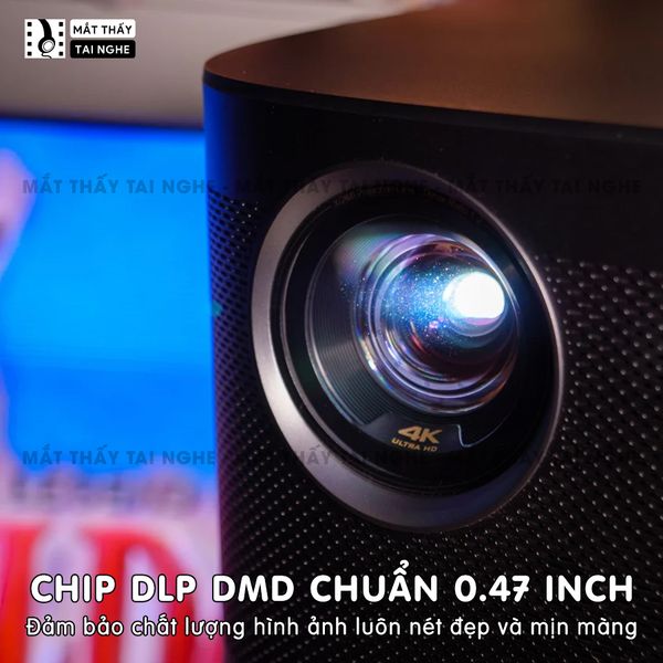 XGIMI Horizon Pro - Máy chiếu 4K DLP máy chiếu thông minh chuẩn độ phân giải thực 4K, độ sáng 2200 ANSI Lumens, Android TV 10.0, loa Harman Kardon Speakers, tự động lấy nét, tự động căn chỉnh góc chiếu