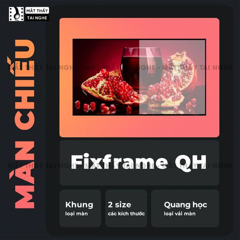 Màn chiếu fixframe quang học UST Xview X3 kèm khung fix frame, góc nhìn 180 độ, loại cao cấp, cho chất lượng hình ảnh đẹp, sắc nét, hỗ trợ 2 kích thước