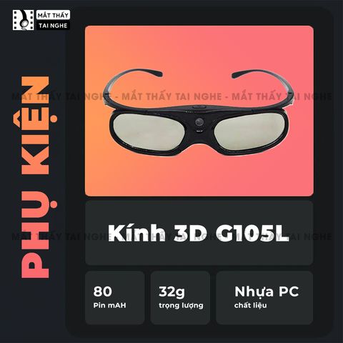 Xgimi 3D G105L - Kính 3D Xgimi chính hãng, màn trập DLP, hỗ trợ sử dụng với các máy chiếu Xgimi